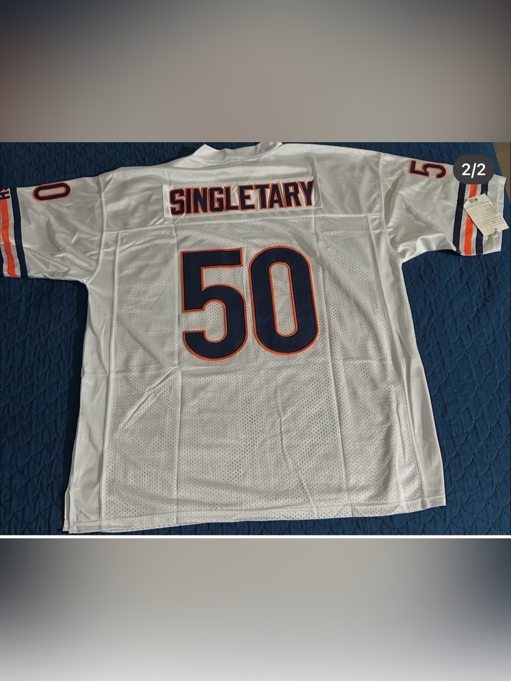 Chicago Bears White Size XL